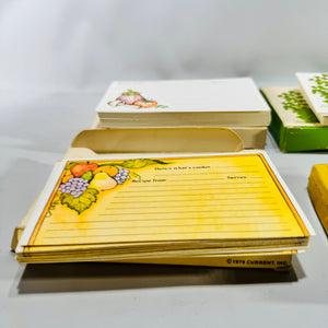 Current Inc Recipe Cards Lot 1978 1979 Four Partial Boxes Here's What's Cookin' Herb Garden Kitchen Ephemera