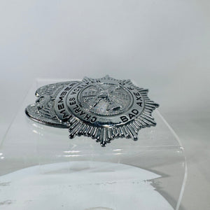 Vintage Bad Axe, Michigan Fire Dept Member Badge — Charles Voelker (2" x 2")