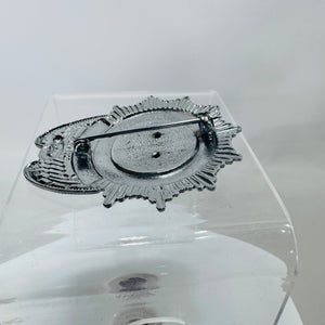 Vintage Bad Axe, Michigan Fire Dept Member Badge — Charles Voelker (2" x 2")