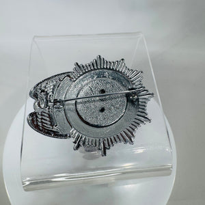 Vintage Bad Axe, Michigan Fire Dept Member Badge — Charles Voelker (2" x 2")