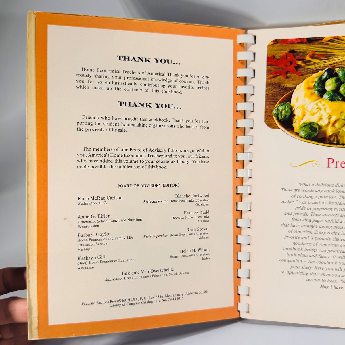 The Favorite Recipes of Home Economics Teachers Cookbook (1970) | 900 Recipes | Vintage Spiral-Bound Community Cookbook