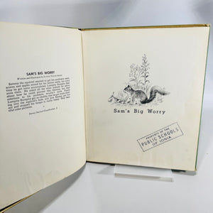 Sam's Big Worry Eunice Young Smith 1953 Cadmus Books Hardcover Ionia Michigan School Copy