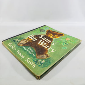 Sam's Big Worry Eunice Young Smith 1953 Cadmus Books Hardcover Ionia Michigan School Copy