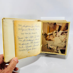 1968 Wedding Photo Album Filled Dehn Studio Ionia Michigan Story of Our Wedding Keepsake