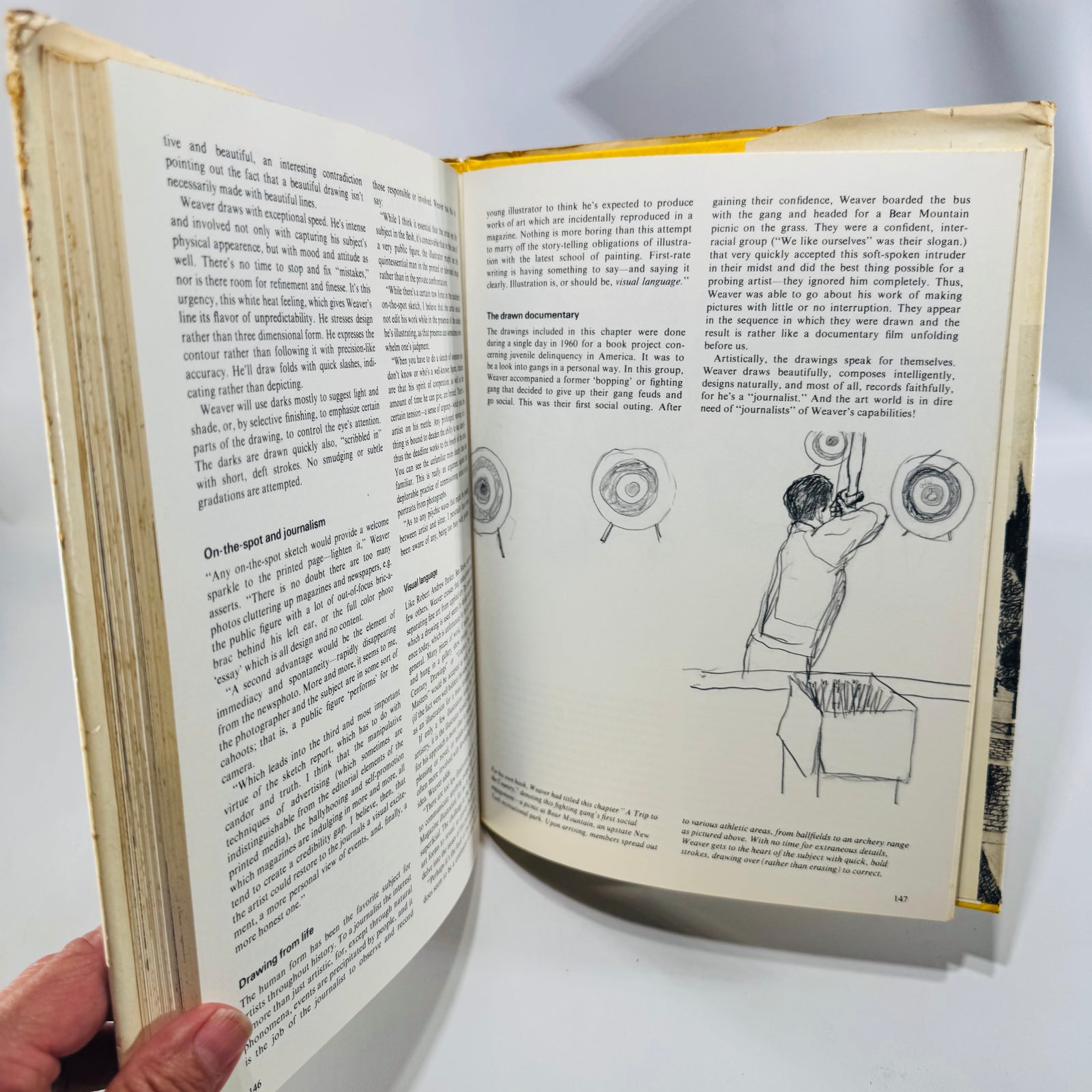 On-the-Spot Drawing by Nick Meglin 1969 Hardcover | Twelve Famous Illustrators | Watson-Guptill Art Book