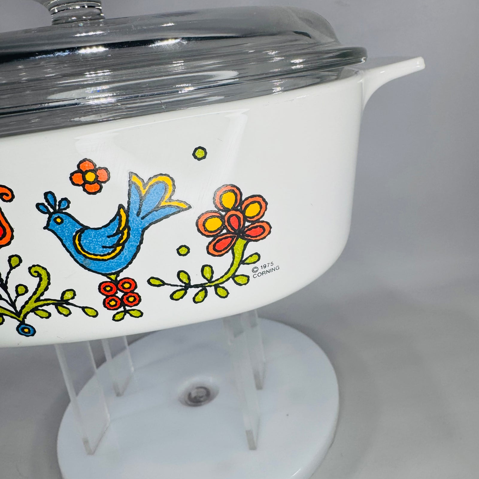 CorningWare Country Festival A-8-B 8x8 Casserole Dish with Pyrex Lid (1975) – Vintage Kitchenware