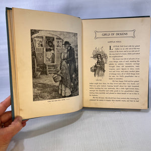 The Girls of Dickens Retold illustrated Circa 1910 McLough Brothers Antique Children Book