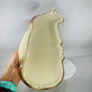 Hull Pottery Siamese Mom & Kitten Planter #63 (12”) | Vintage USA Art Pottery (1950s–60s)