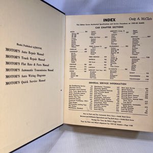 Motors Auto Repair Manual Thirty first Edition Fourth Printing 1968 Mechanical Specs and Service Procedures Hearst Corp