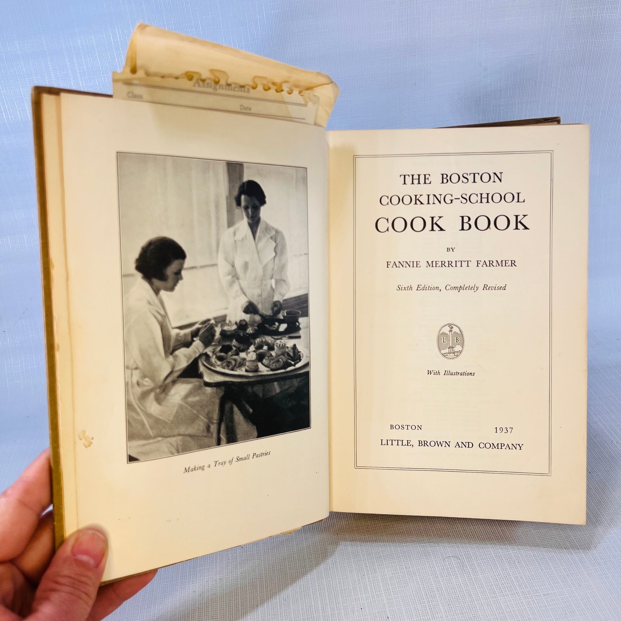 The Boston Cooking School Cook Book by Fannie Merritt Farmer 1937 Little Brown & Company