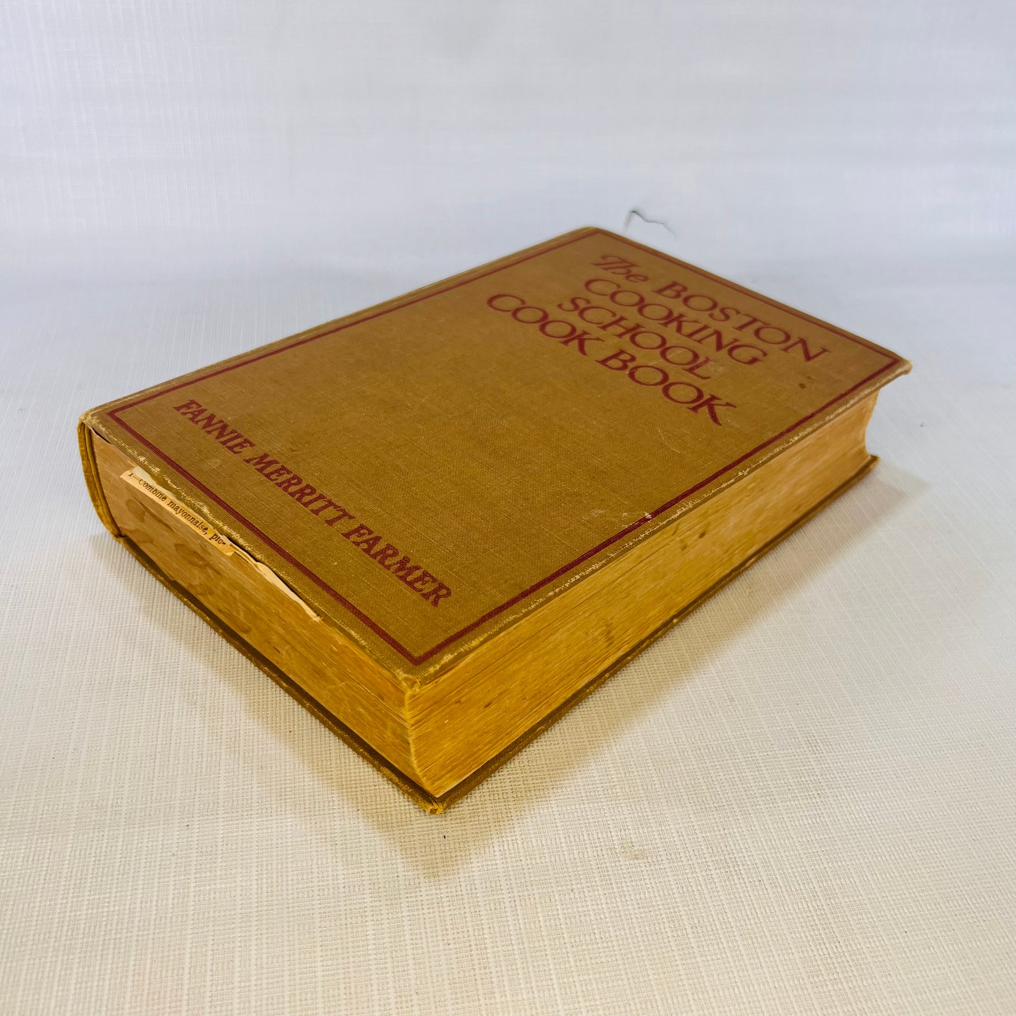 The Boston Cooking School Cook Book by Fannie Merritt Farmer 1937 Little Brown & Company