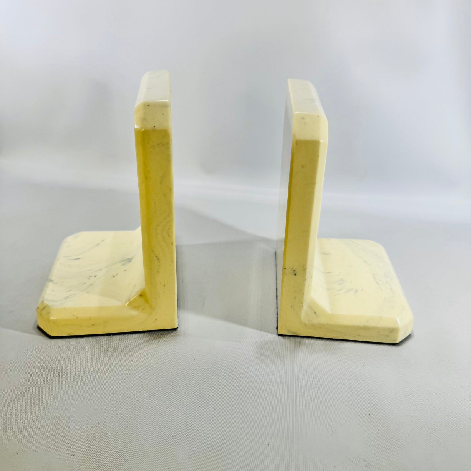 Northern Trust Bookends 1989 Century of Service Anchor Faux Marble Corporate Banking Pair
