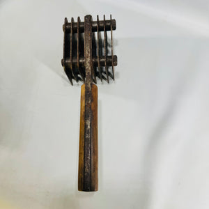 Foster Bros Meat Tenderizer Made in USA Multi Blade Butcher Tool Wood Handle Mid Century