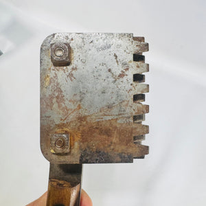 Foster Bros Meat Tenderizer Made in USA Multi Blade Butcher Tool Wood Handle Mid Century