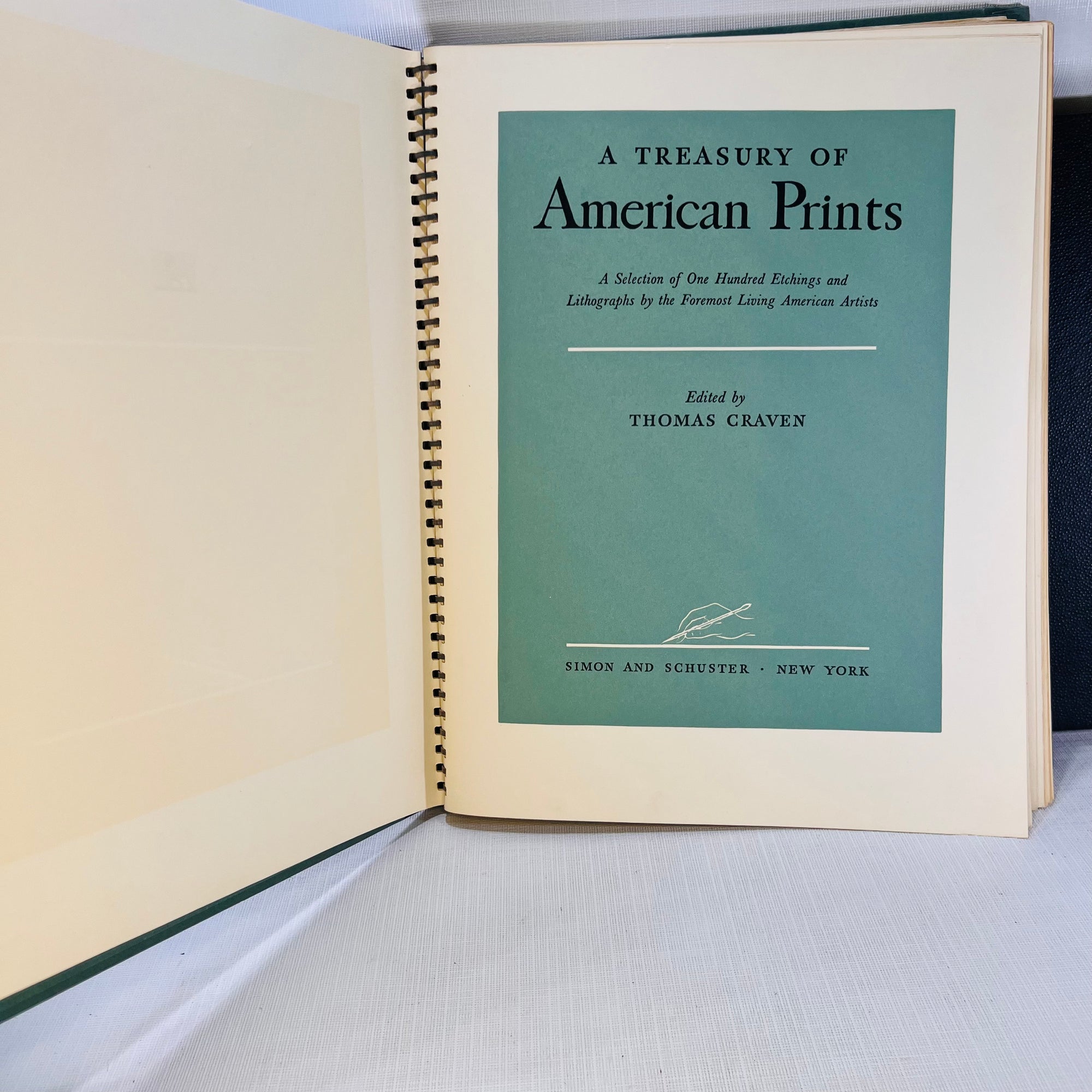 A Treasury of American Prints a Selection of One Hundred Etchings & Lithographs by American Artists 1939 Simon & Schuster