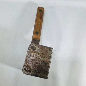 Foster Bros Meat Tenderizer Made in USA Multi Blade Butcher Tool Wood Handle Mid Century