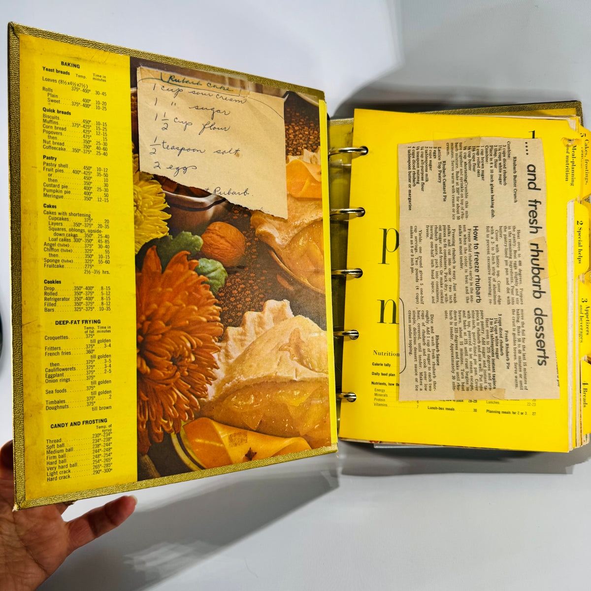 Vintage Mid-Century Cookbook Binder — Better Homes and Gardens New Cook Book Souvenir Edition (Commemorating 10,000,000 Sold) — 5-Ring Recipe Binder | Tabbed Sections, Vintage Cookbooks / Homemaking Reference