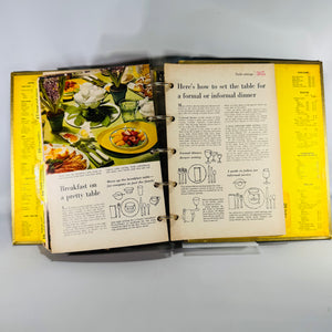 Vintage Mid-Century Cookbook Binder — Better Homes and Gardens New Cook Book Souvenir Edition (Commemorating 10,000,000 Sold) — 5-Ring Recipe Binder | Tabbed Sections, Vintage Cookbooks / Homemaking Reference