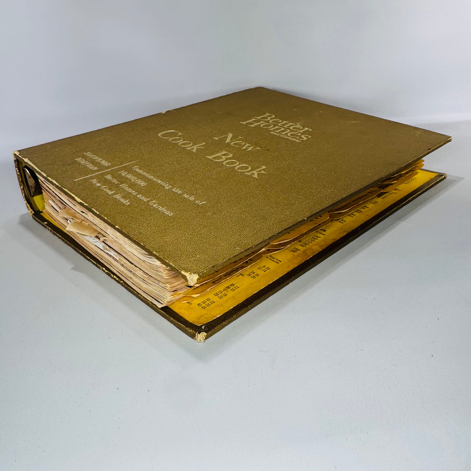 Vintage Mid-Century Cookbook Binder — Better Homes and Gardens New Cook Book Souvenir Edition (Commemorating 10,000,000 Sold) — 5-Ring Recipe Binder | Tabbed Sections, Vintage Cookbooks / Homemaking Reference