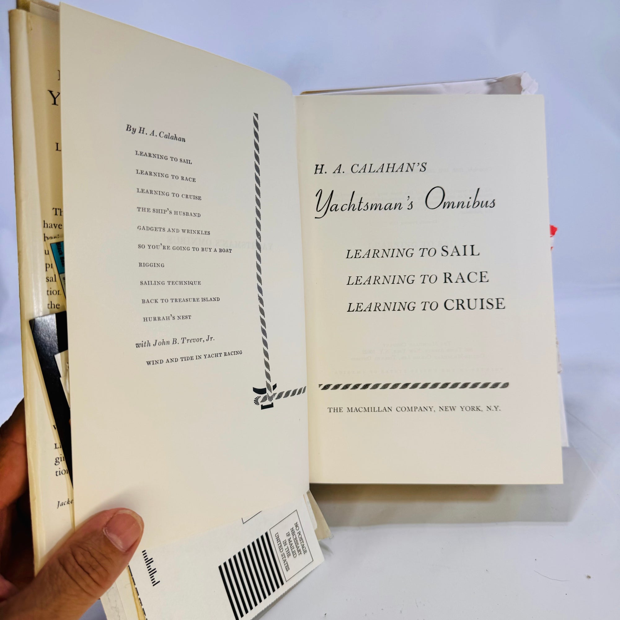 Yachtsman's Omnibus by H.A. Calahan 1935 The Macmillan Company