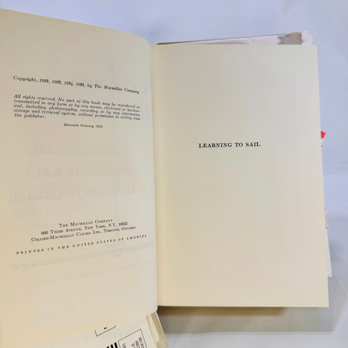 Yachtsman's Omnibus by H.A. Calahan 1935 The Macmillan Company