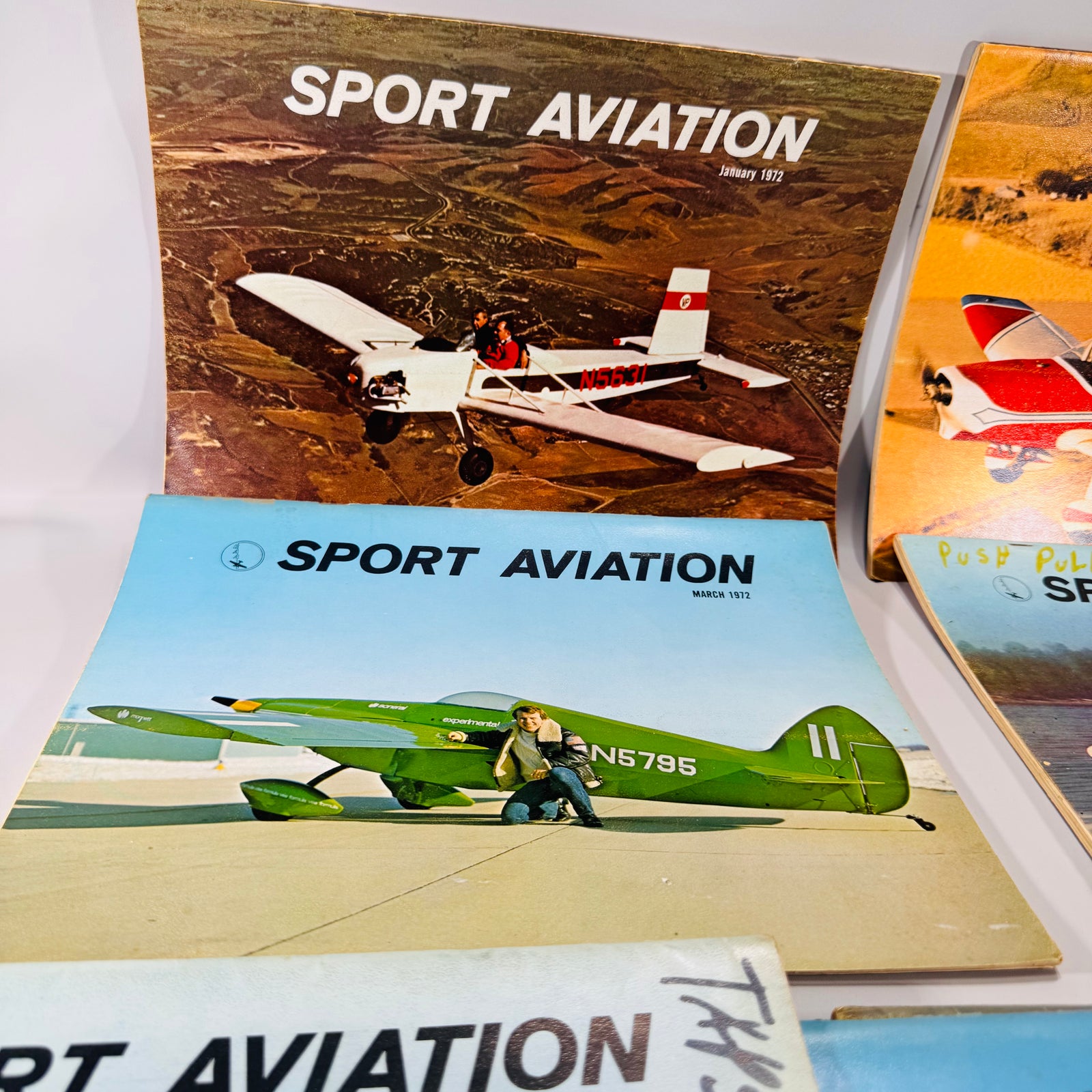 Full Year of Sport Aviation Magazines (1972) | Complete Vintage Set for Aviation Collectors