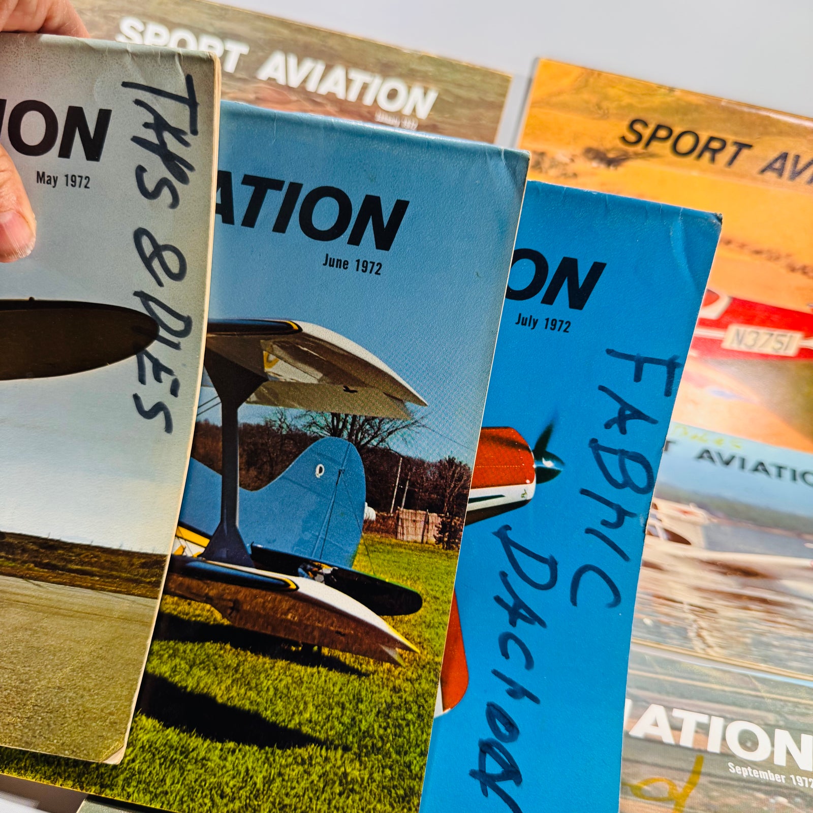 Full Year of Sport Aviation Magazines (1972) | Complete Vintage Set for Aviation Collectors