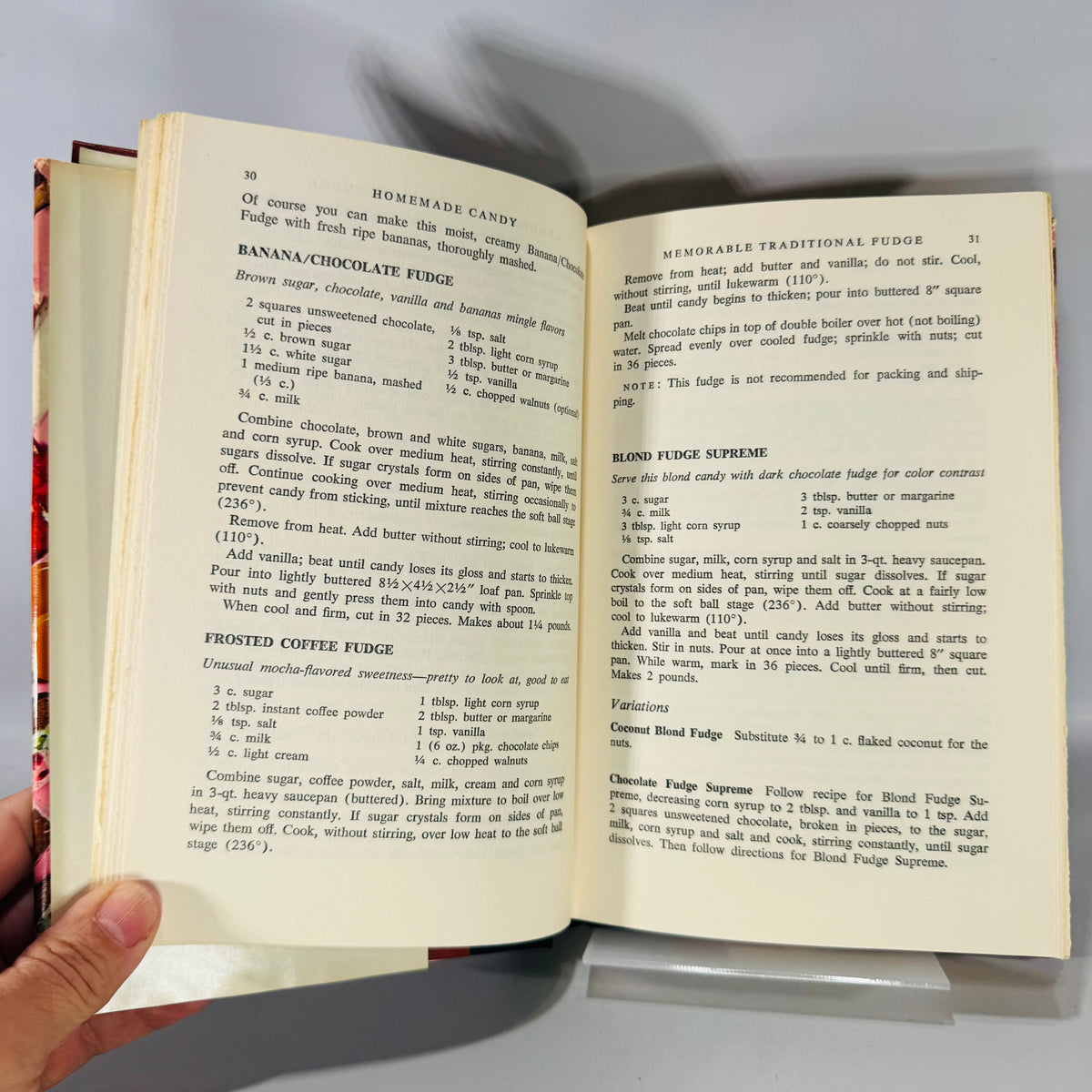 Homemade Candy (1970) — Farm Journal Vintage Hardcover Cookbook w/ Dust Jacket