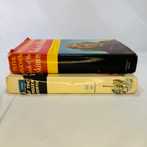 Two Peter Freuchen Books: Book of the Eskimo's 1961 & Men of the Frozen North 1962