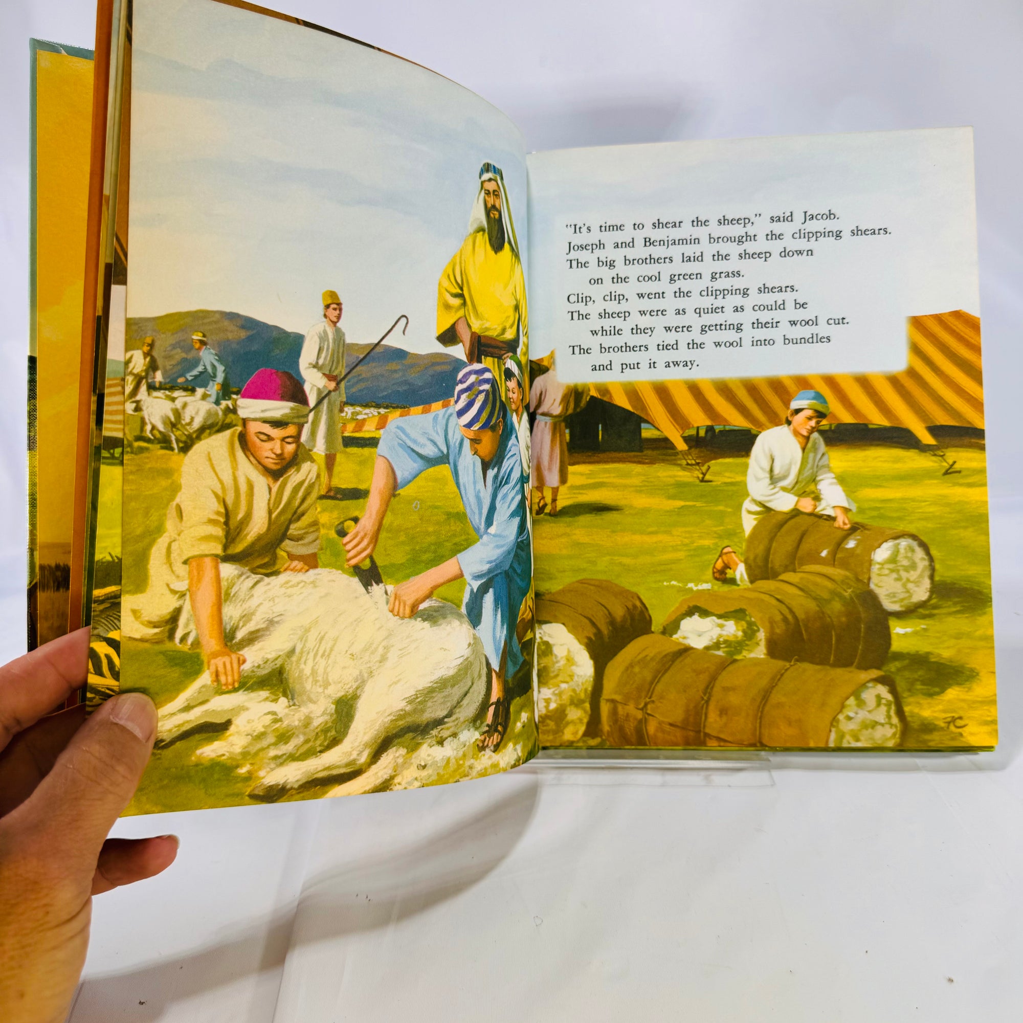 My Bible Friends Book Two by Etta Bl Degering illustrated by Fred Collins 1962 Review and Herald Publishing