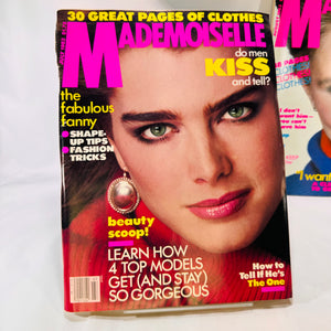 1983 Mademoiselle Magazine July August Editions Conde Nast Publishers Brook Shields Advertising Fashion & More