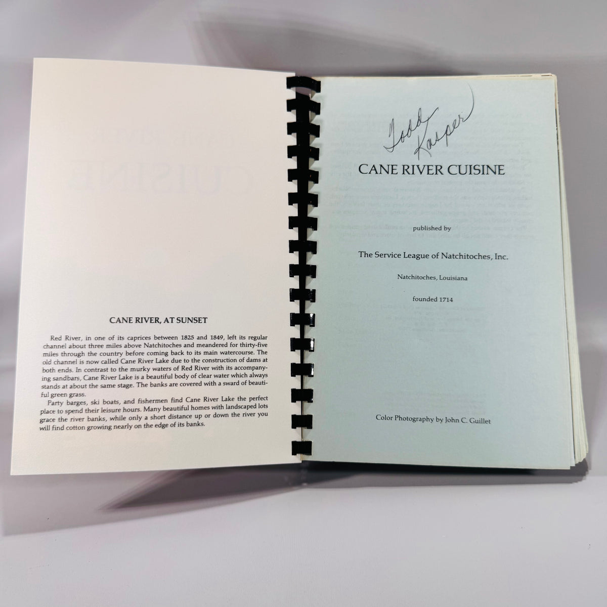 River Cuisine Cookbook (1980, 4th Printing) | Louisiana Community Recipes | Vintage Spiral-Bound Southern Cooking Book