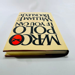 Marco Polo, If You Can William F. Buckley Jr. 1982 Hardcover Blackford Oakes Spy Novel