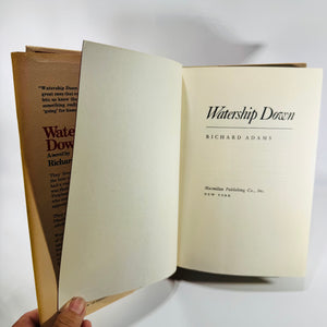 Watership Down Richard Adams 1974 Macmillan Hardcover Dust Jacket Later US Printing Classic Fantasy