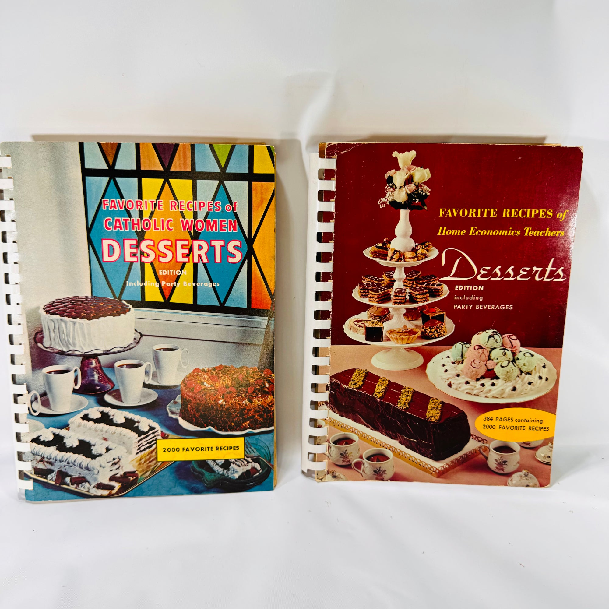 Two Favorite Recipes Dessert Edition: Home Economics Teachers 1963 & Catholic Women 1966