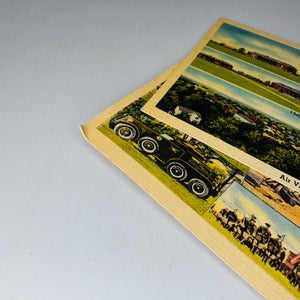 Vintage Linen Postcards, Military History Ephemera — Fort Knox, Kentucky (Linen Era 1930–1945) — Maker Tichnor Bros| U.S. Gold Depository Views, Military History Ephemera