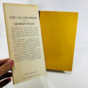 The Salamander Morris West 1973 William Morrow Hardcover Political Thriller with Dust Jacket