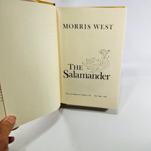 The Salamander Morris West 1973 William Morrow Hardcover Political Thriller with Dust Jacket