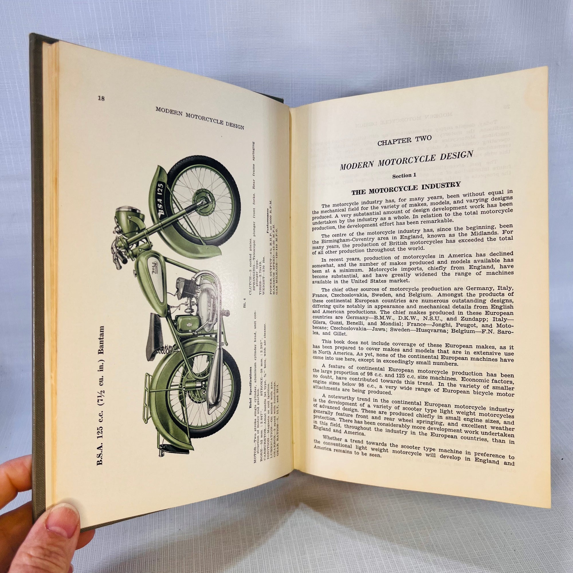 Modern Motorcycle Mechanics by J.B. Nicholson Fourth Edition 1953 Nicholson Brothers