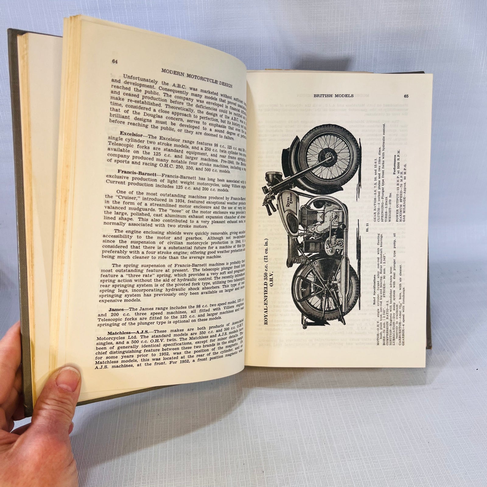 Modern Motorcycle Mechanics by J.B. Nicholson Fourth Edition 1953 Nicholson Brothers