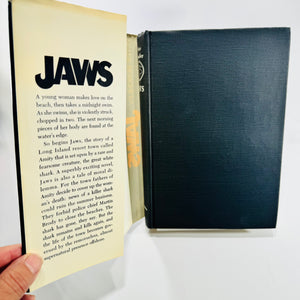 Jaws Peter Benchley 1974 Doubleday Hardcover with Dust Jacket Shark Thriller Novel
