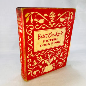 Betty Crocker's Picture Book 5 Ring Binder 1950's McGraw-Hill Book Company Not Complete But Full of Handwritten, Newspaper Recipes