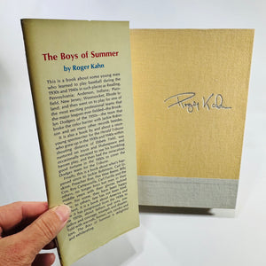 The Boys of Summer Roger Kahn 1972 First Edition Hardcover Brooklyn Dodgers Baseball