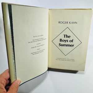 The Boys of Summer Roger Kahn 1972 First Edition Hardcover Brooklyn Dodgers Baseball
