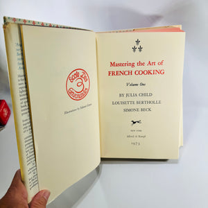 Mastering the Art of French Cooking Volume One Julia Child 1973 24th Printing Hardcover Cookbook