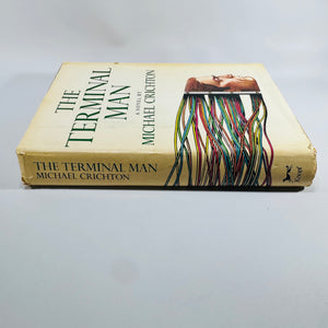The Terminal Man by Michael Crichton 1972 Knopf Hardcover Science Fiction Novel Dust Jacket
