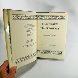 The Silmarillion J.R.R. Tolkien 1977 First American Edition 11th Printing Hardcover with Dust Jacket and Map