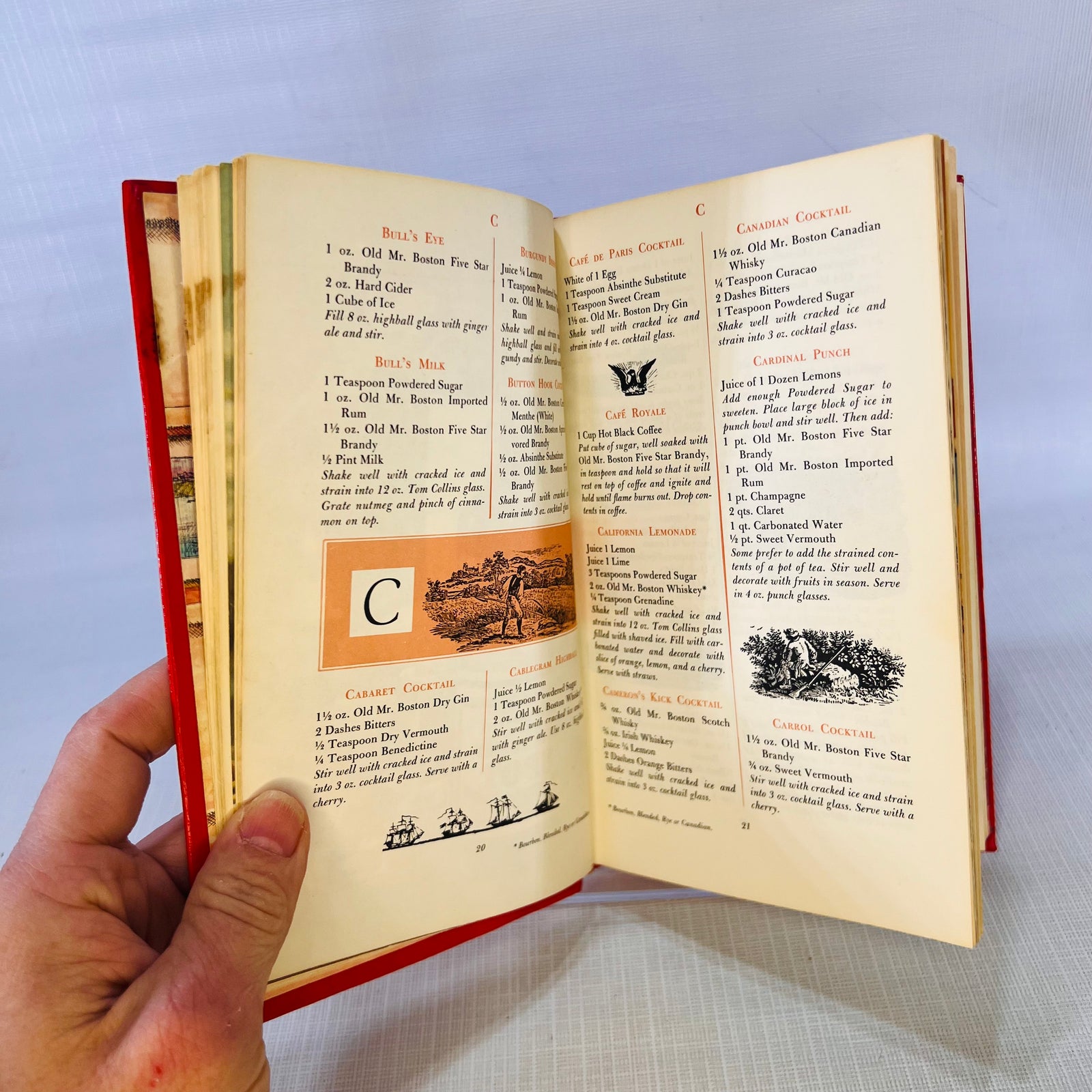 Old Mr. Boston Deluxe Official Bartenders Guide by Mr. Boston Distillers Corp 1965 Vintage Book