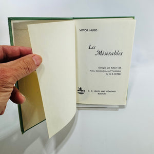 Les Misérables Victor Hugo 1903 D.C. Heath French Abridged Hardcover O.B. Super