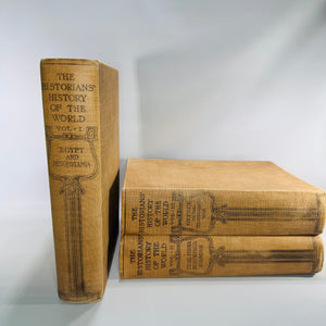 The Historians’ History of the World (1904/1907) — 3-Volume Antique Cloth Hardcover Bundle w/ Maps & Illustrations